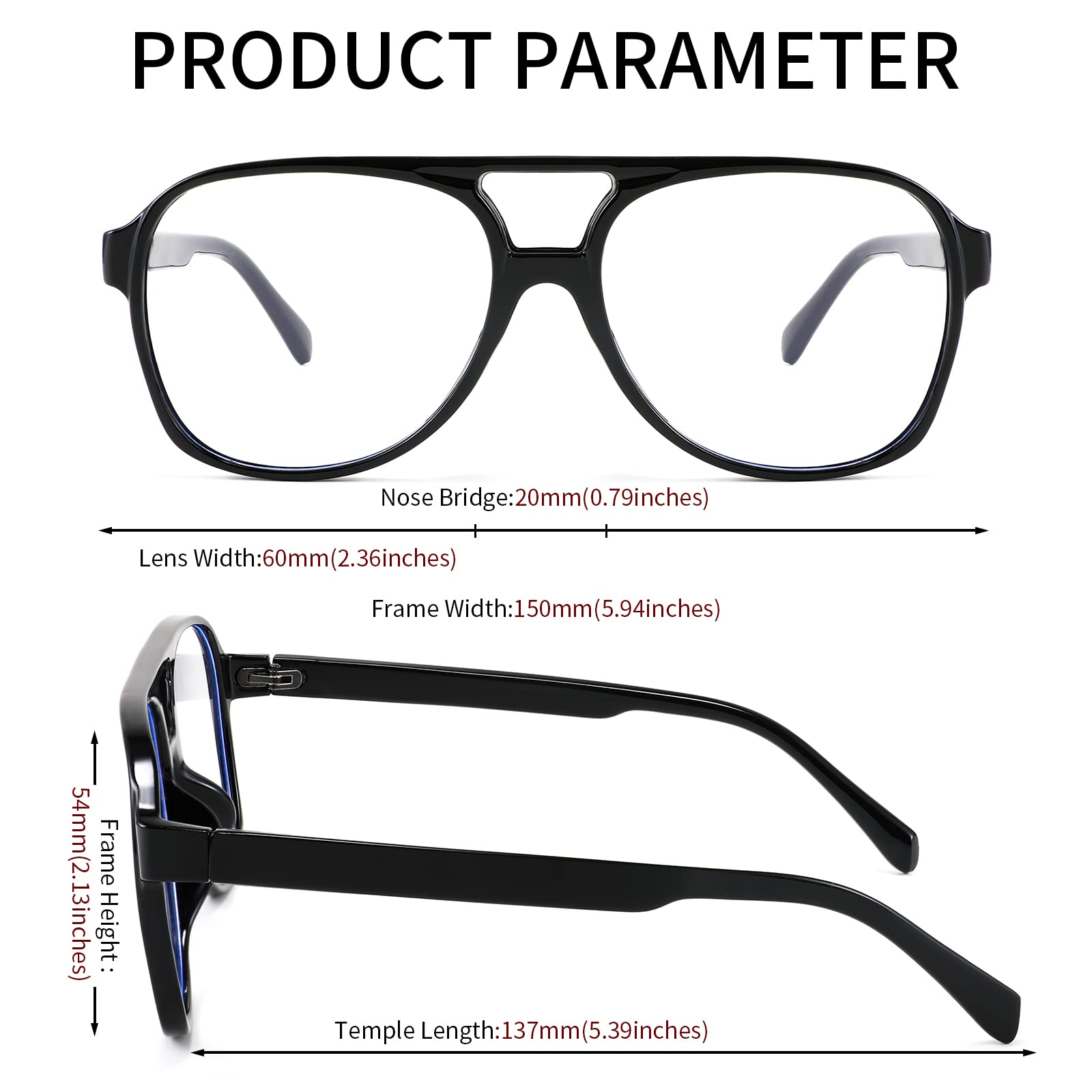 FEISEDY Retro 70s 80s Blue Light Blocking Glasses for Women & Men - Computer Glasses for Gaming, Reading & Office Work - Anti Eyestrain Glasses for PC, Phone & Digital Screen Use