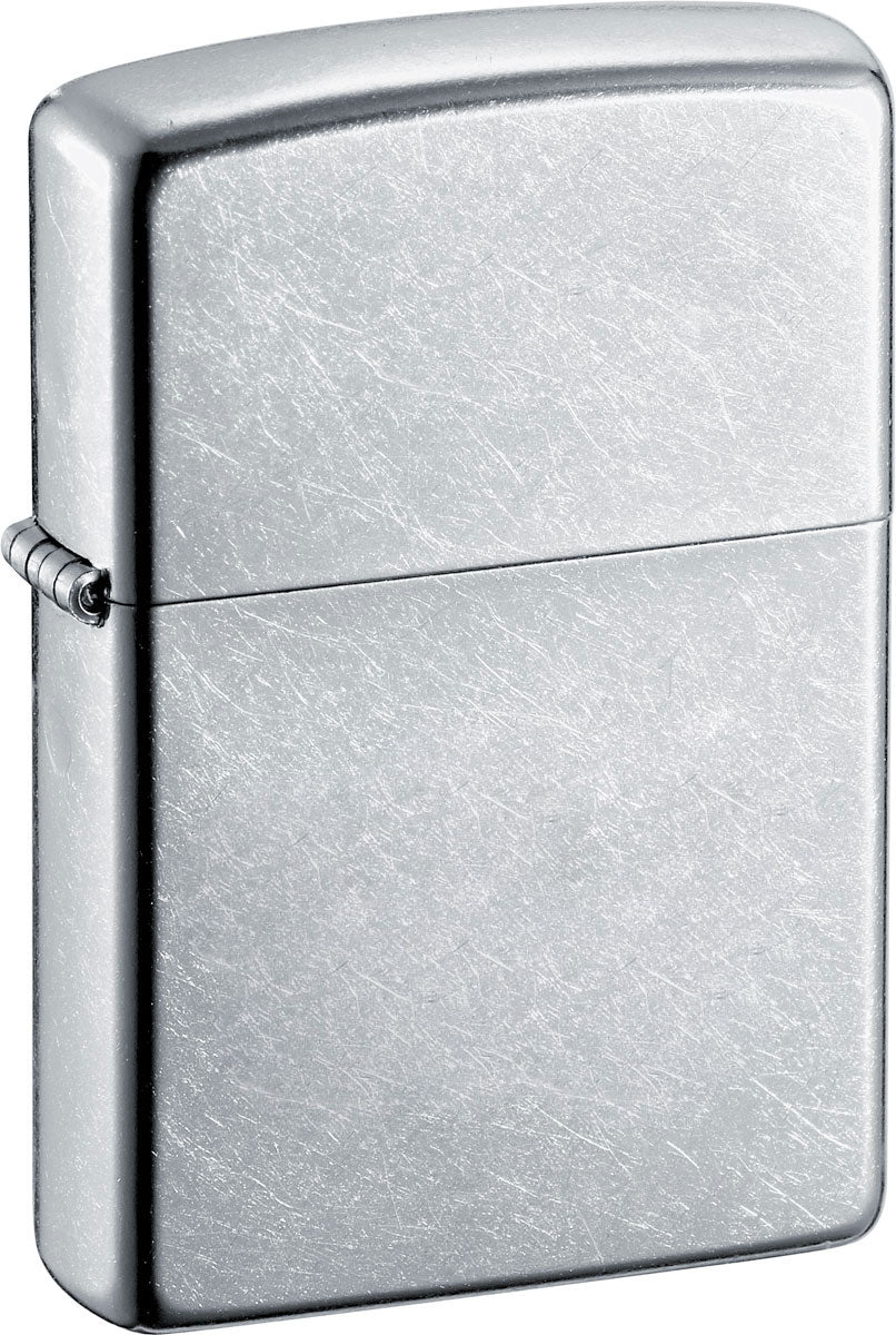 Zippo Street Chrome Windproof Lighter - Classic Refillable Gas Lighter for Outdoor Camping, Hiking & Everyday Use