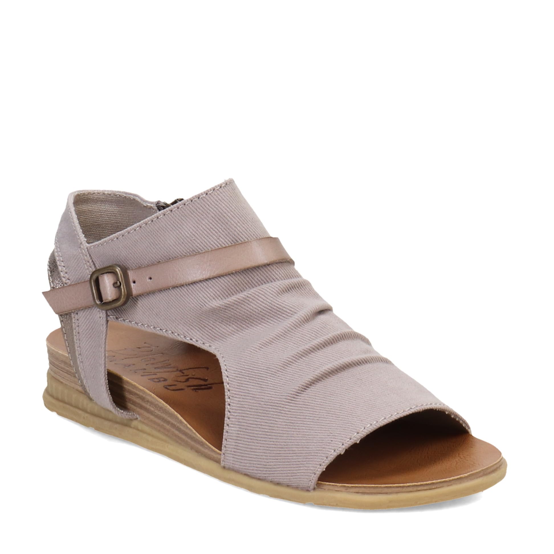 Blowfish Malibu Women's Black Wedge Sandals - Comfortable Casual Summer Shoes for Beach, Walking & Outdoor Activities | Malibu Burn Collection