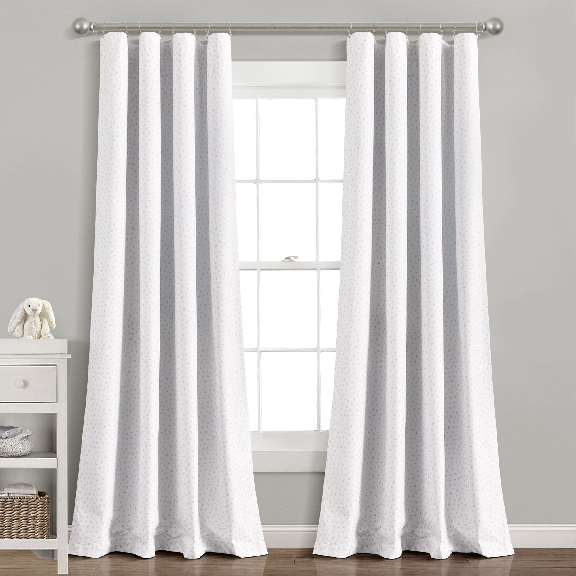 Pixie Fox Geo Blackout Window Curtain Panel - Blackout Curtains for Bedroom, Living Room & Nursery - Light Blocking Thermal Insulated Drapes for Better Sleep & Energy Efficiency