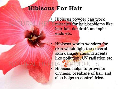 Premium Organic Hibiscus Flower Powder (Rosa Sinensis) for Hair Growth, Scalp Care & Glowing Skin - 100g | Natural Hair Mask, Face Pack & DIY Beauty Treatments for Healthy Hair & Radiant Complexion