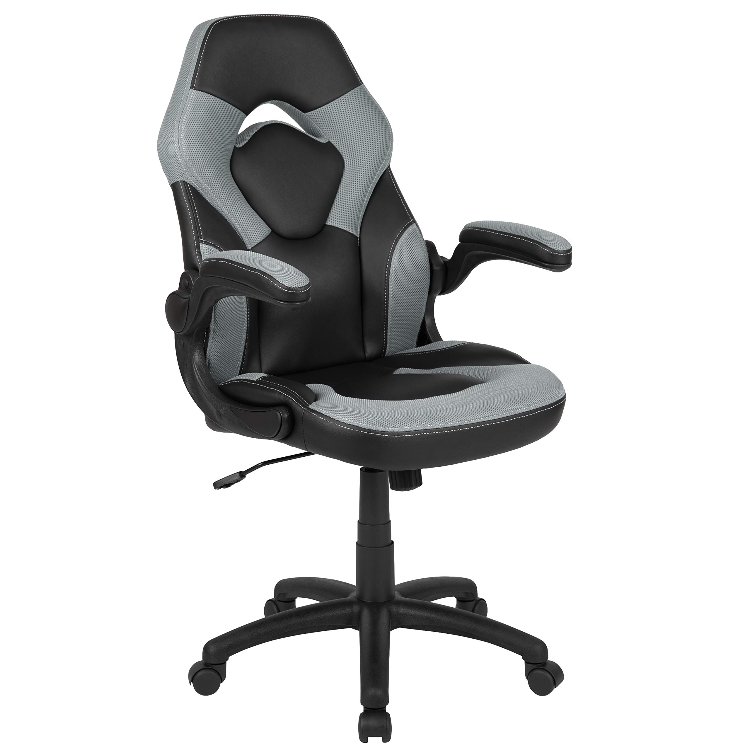 Black Gaming Desk Set with Cup Holder & Headphone Hook - Perfect for PC Setup