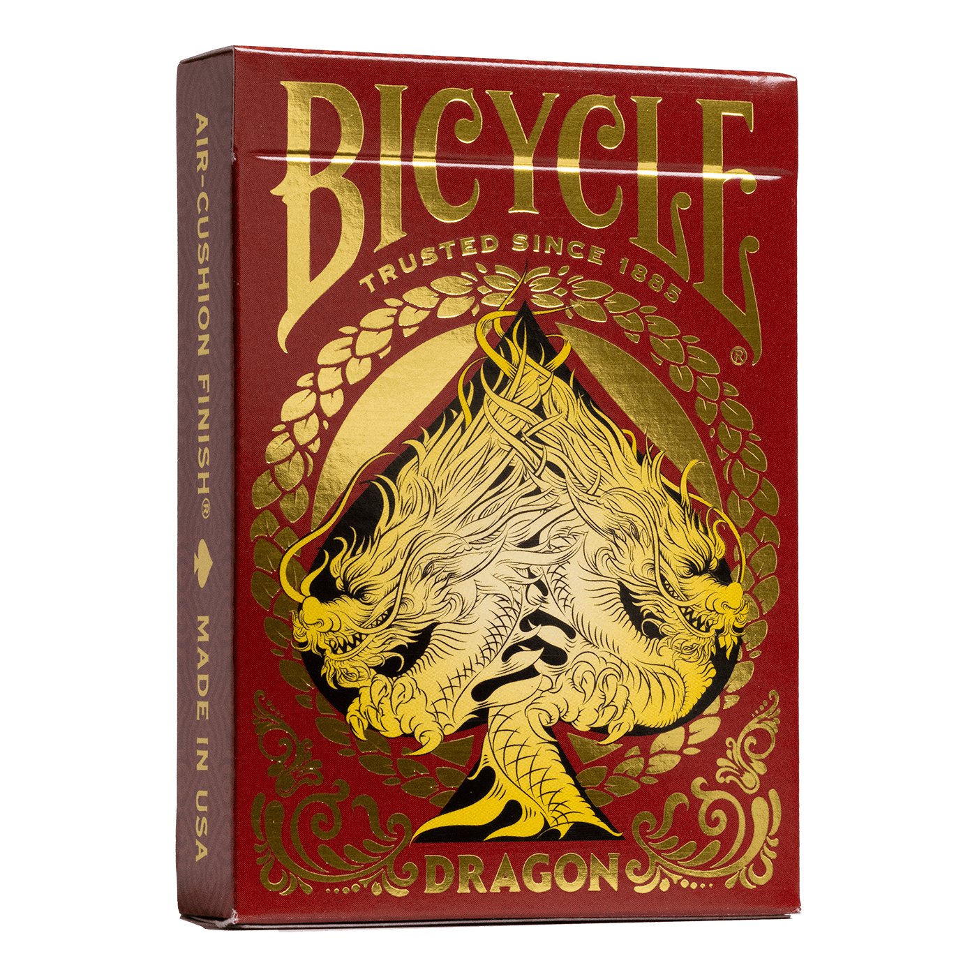 Premium Bicycle Red Dragon Playing Cards - 2 Deck Set, Dragon-Themed Poker Cards for Magic Tricks, Cardistry & Casino Games - Perfect for Poker Nights, Magic Shows & Collectors