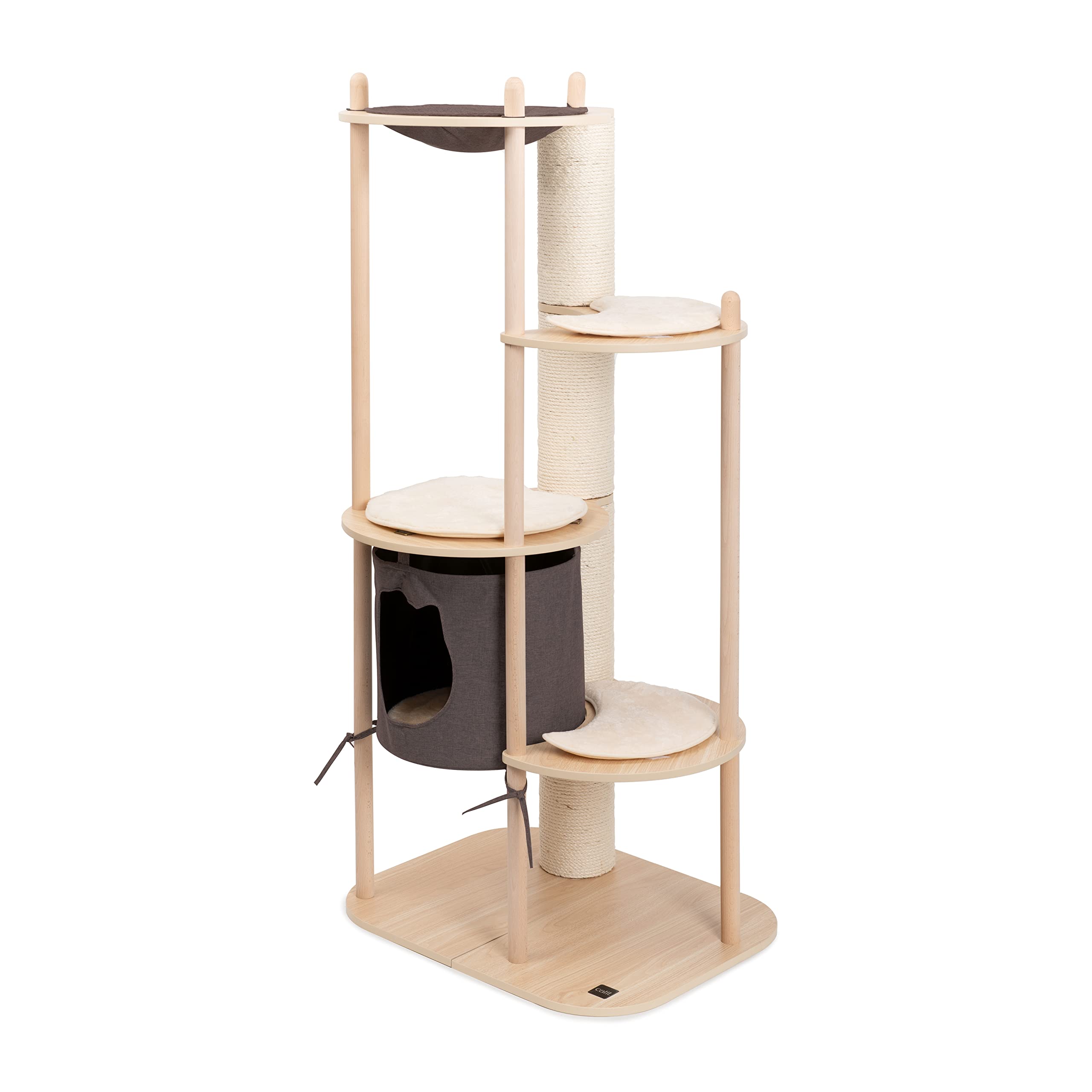 Catit Vesper Treehouse - Large Cat Tree Furniture for Indoor Cats with Scratching Posts & Perches - Perfect for Play, Rest & Climbing in Home or Apartment