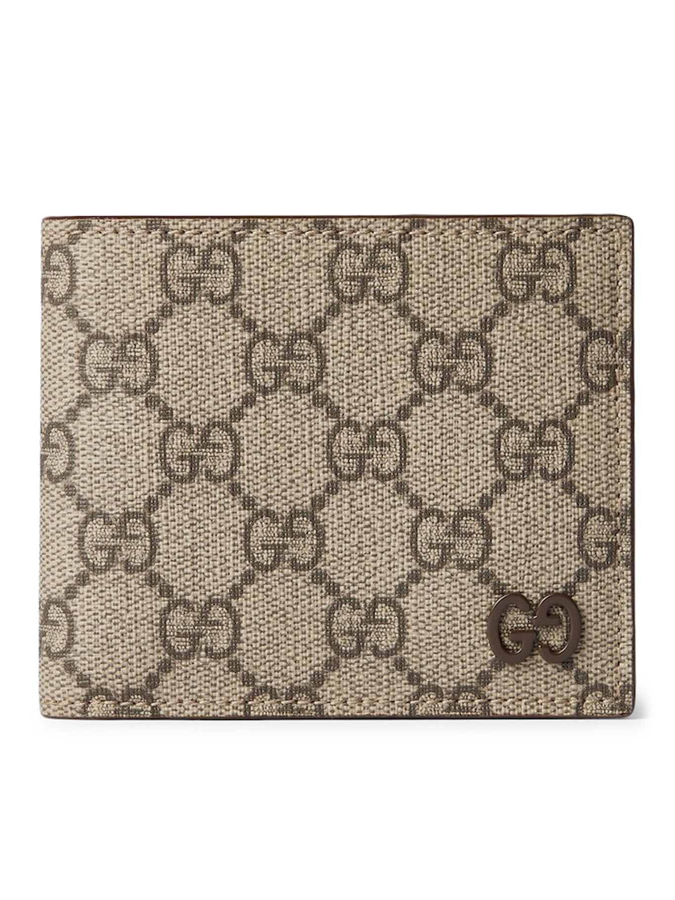 Premium GG Bi-Fold Wallet with Brown Leather Interior - Stylish & Durable Men's Wallet for Everyday Use & Travel