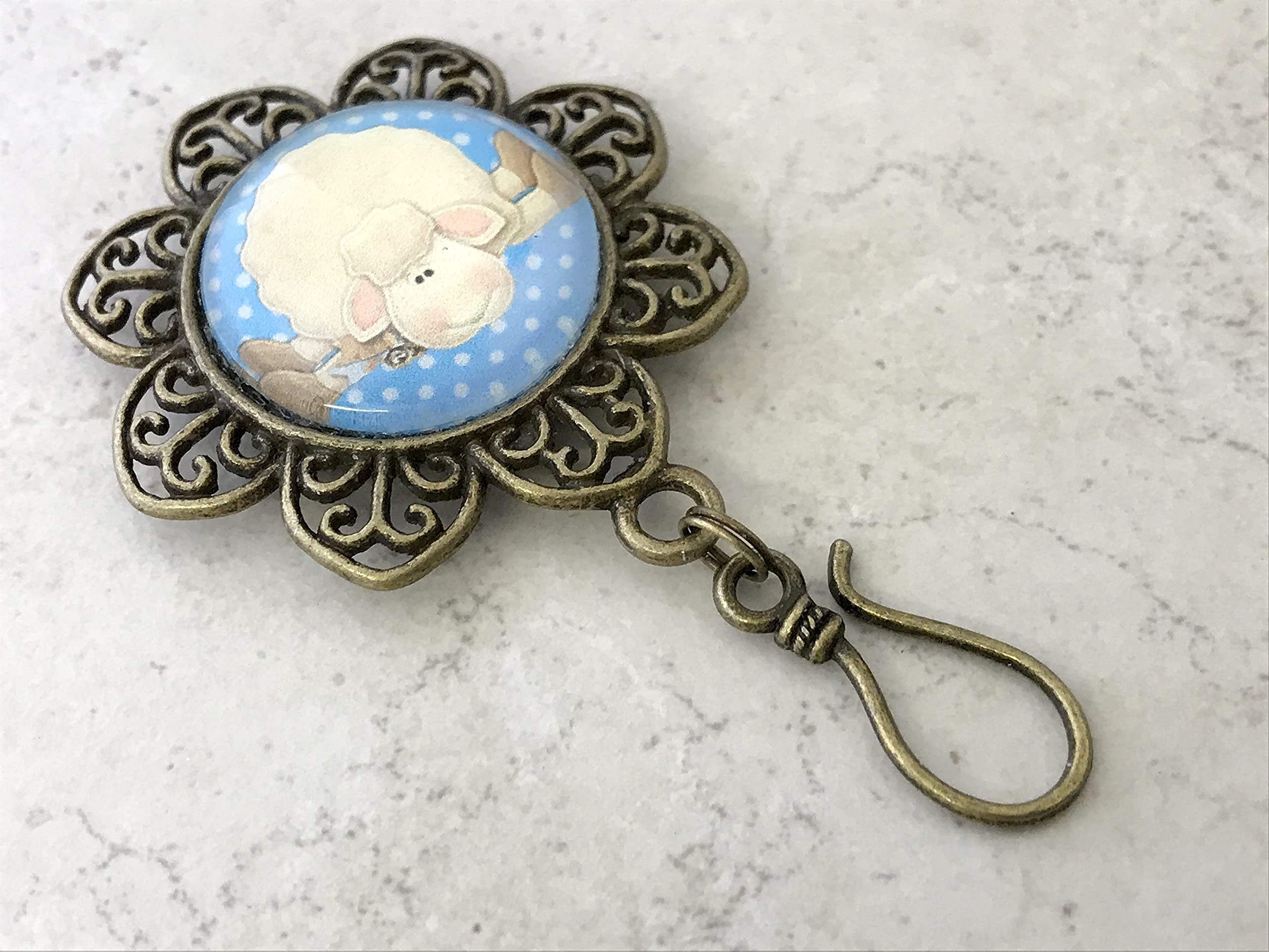 Premium Portuguese Knitting Pins - Handcrafted Sheep Design for Knitters | Perfect for DIY Yarn Crafts, Scarf & Sweater Making