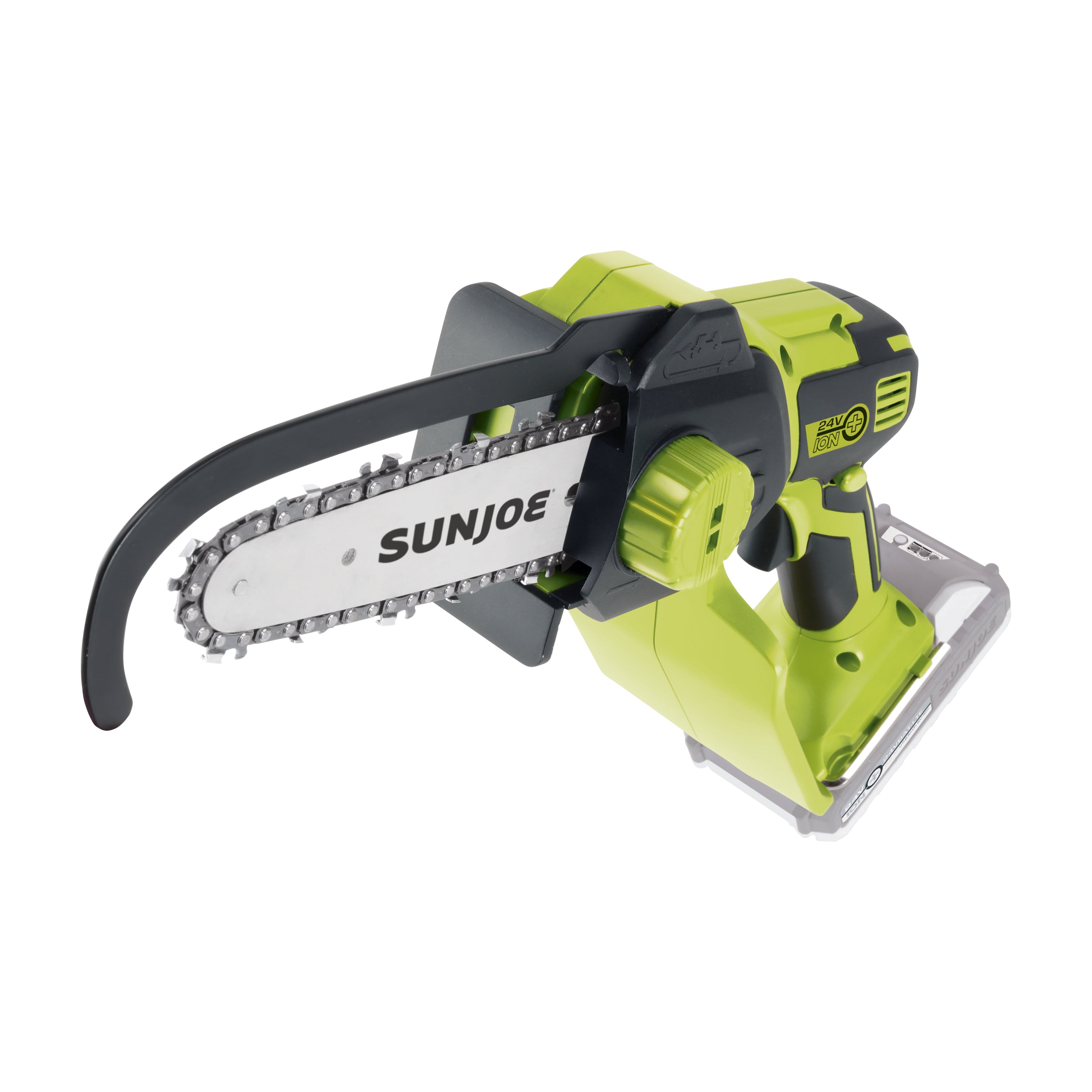Sun Joe 24V Cordless Handheld Chainsaw - 5 Inch Pruning Saw with IONMAX Battery (Tool Only) | Lightweight Electric Chainsaw for Tree Trimming, Yard Maintenance & DIY Projects