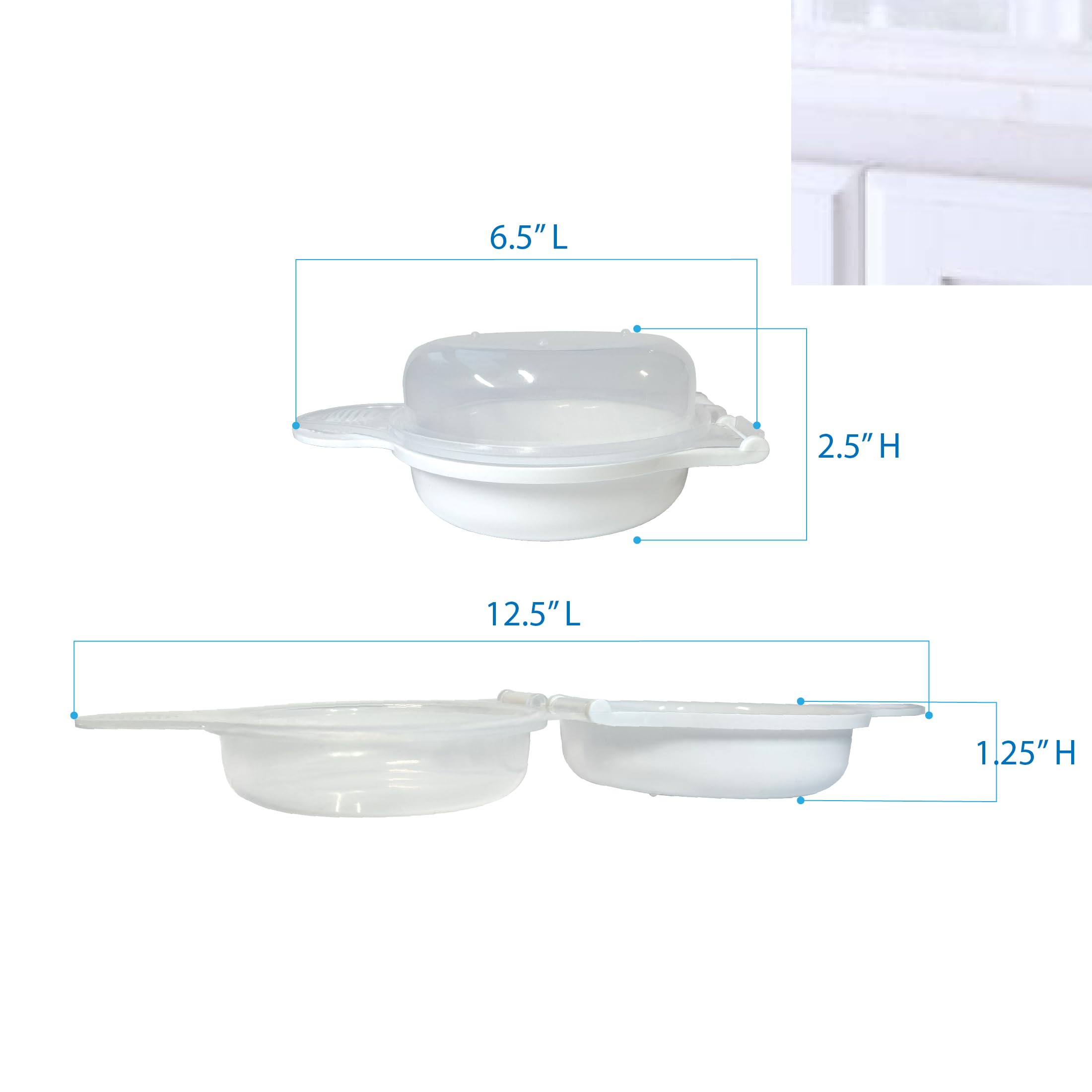 Trenton Gifts Microwave Egg Cooker & Poacher - Quick Scrambled Omelet Maker for Easy Breakfast - BPA-Free Egg Cooking Solution - Perfect for Busy Mornings & Healthy Meal Prep