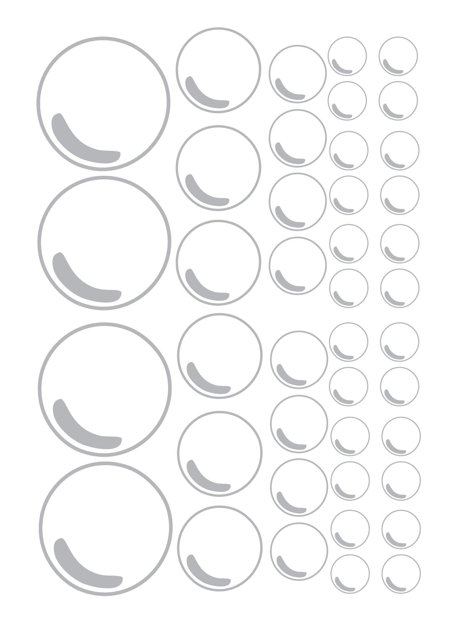 42-Piece Bubble Bathroom Wall Stickers Set - Waterproof Vinyl Decals for Shower, Bathtub & Tile Decor - Fun Kids Bathroom Decorations for Nursery, Playroom & Spa Style Bathroom Makeover