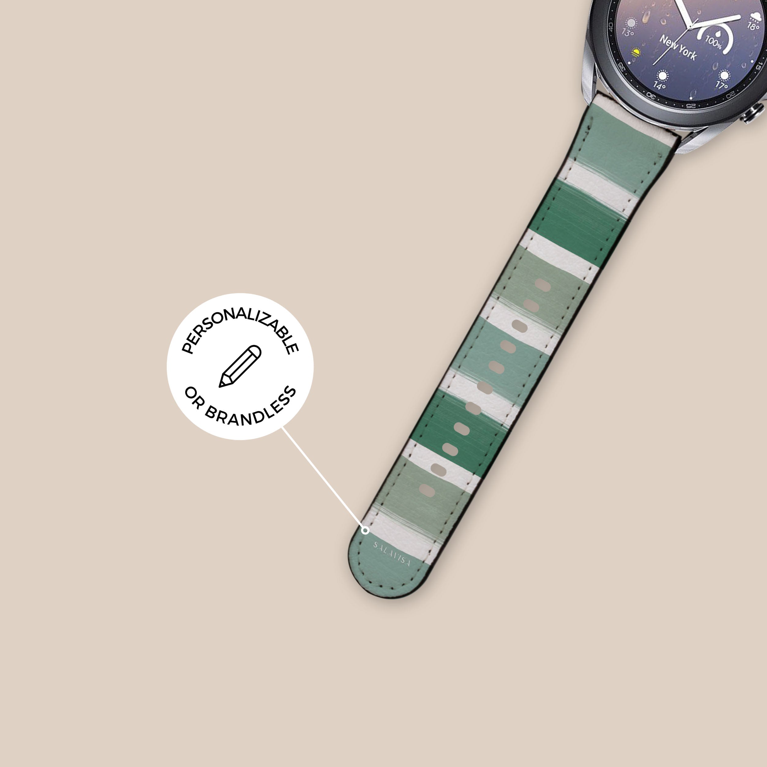 Premium Mint Green Galaxy Watch Band - Compatible with Samsung Galaxy Watch 4/5/6, Active 2, Gear S3 - Soft Silicone Strap for Comfort & Style - Perfect for Workouts, Running & Everyday Wear