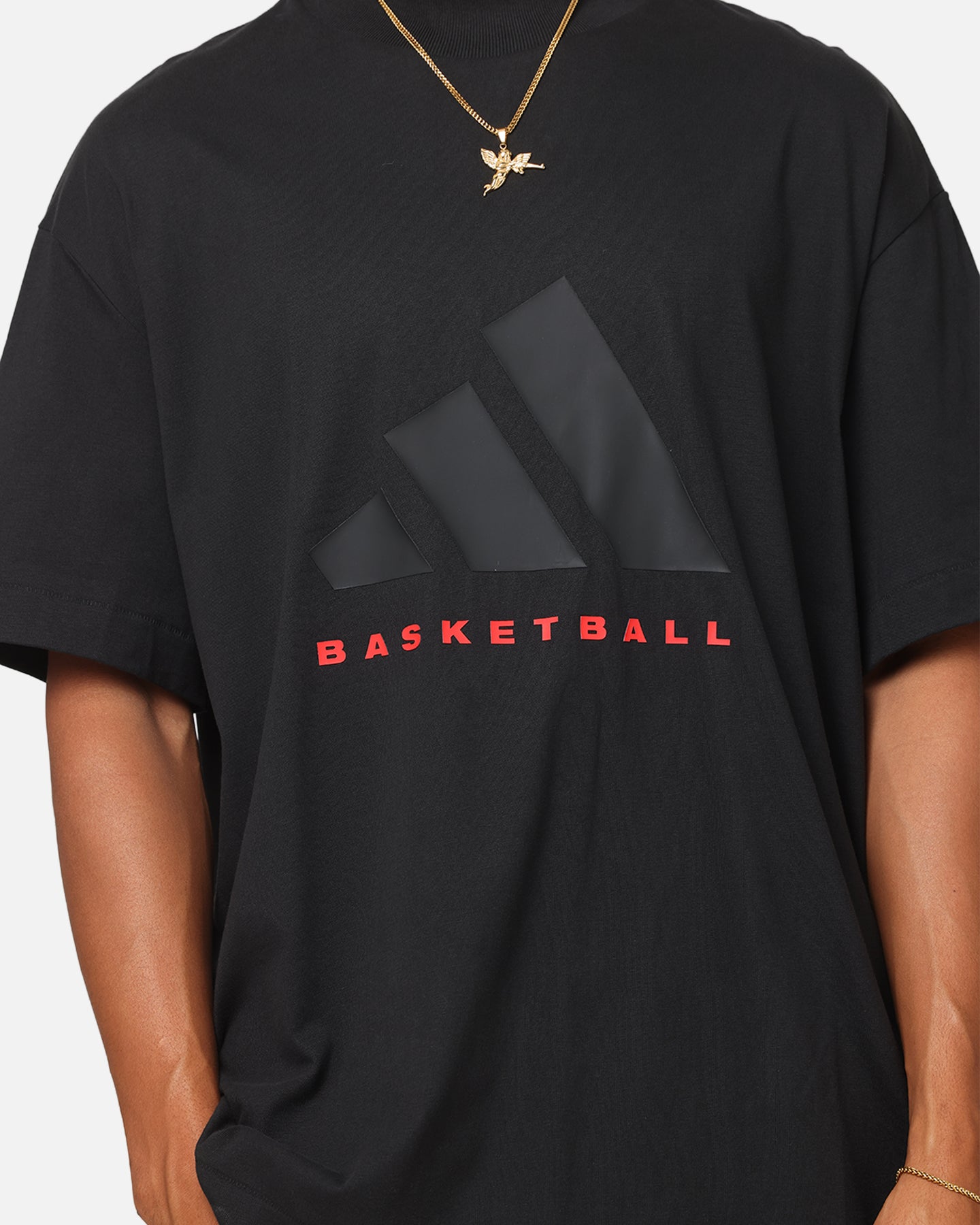 Adidas One Jersey Basketball T-Shirt for Men - Black/Red - Performance Basketball Jersey for Training and Games