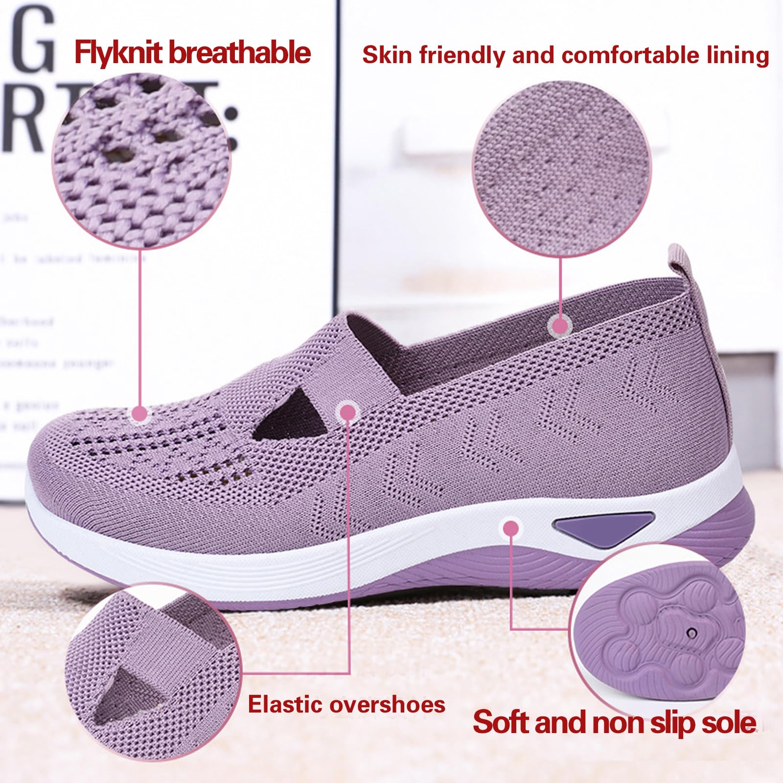 Women's Orthopedic Walking Shoes - Arch Support Sandals for Hiking & Sports