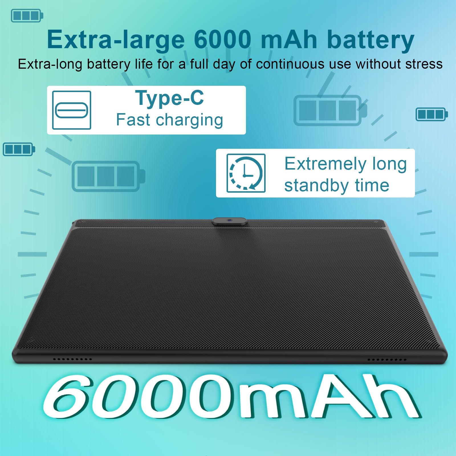 YQSAVIOR 10 Inch Android 14 Tablet - 2-in-1 Laptop with Keyboard, 8GB RAM + 64GB ROM + 1TB Expandable Storage, Quad Core Processor, 1280x800 HD Display, Dual Camera, WiFi & Bluetooth - Includes Protective Case, Mouse & Stylus (Black) - Perfect for Work, Study & Entertainment