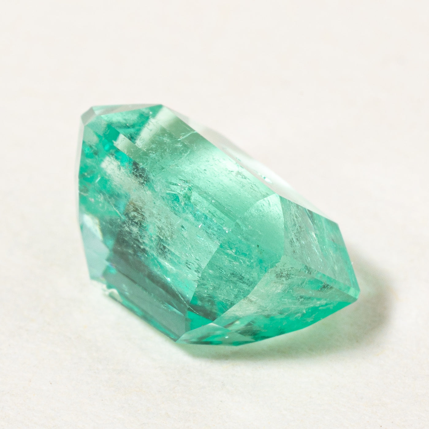 1.85ct Natural Colombian Emerald Gemstone - Loose Rectangular Cut with Beveled Corners for Jewelry Making & Engagement Rings