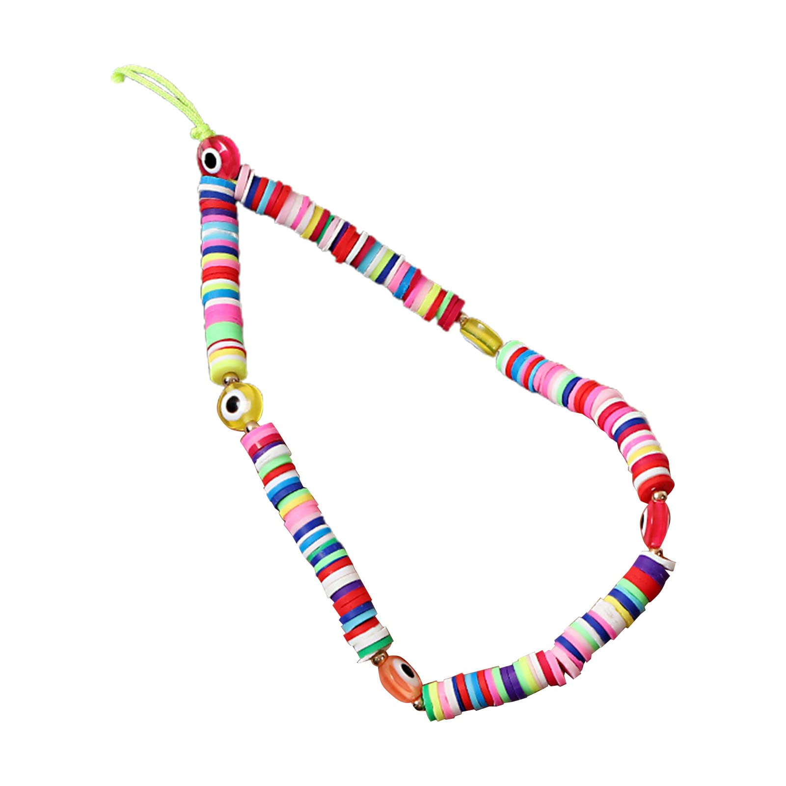 Elegant Faux Pearl Polymer Clay Phone Wrist Strap - Lightweight Phone Accessory & Keychain for Women & Men - Perfect for Daily Use, Travel, and Hands-Free Convenience