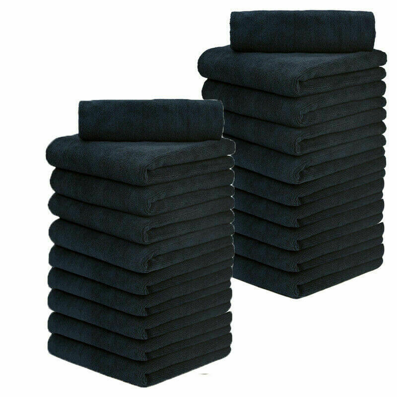Premium 240-Pack 16x16 Inch Edgeless Microfiber Cleaning Towels - 380 GSM Ultra Soft & Absorbent - Bulk Wholesale for Car Detailing, Gym, Spa & Household Cleaning