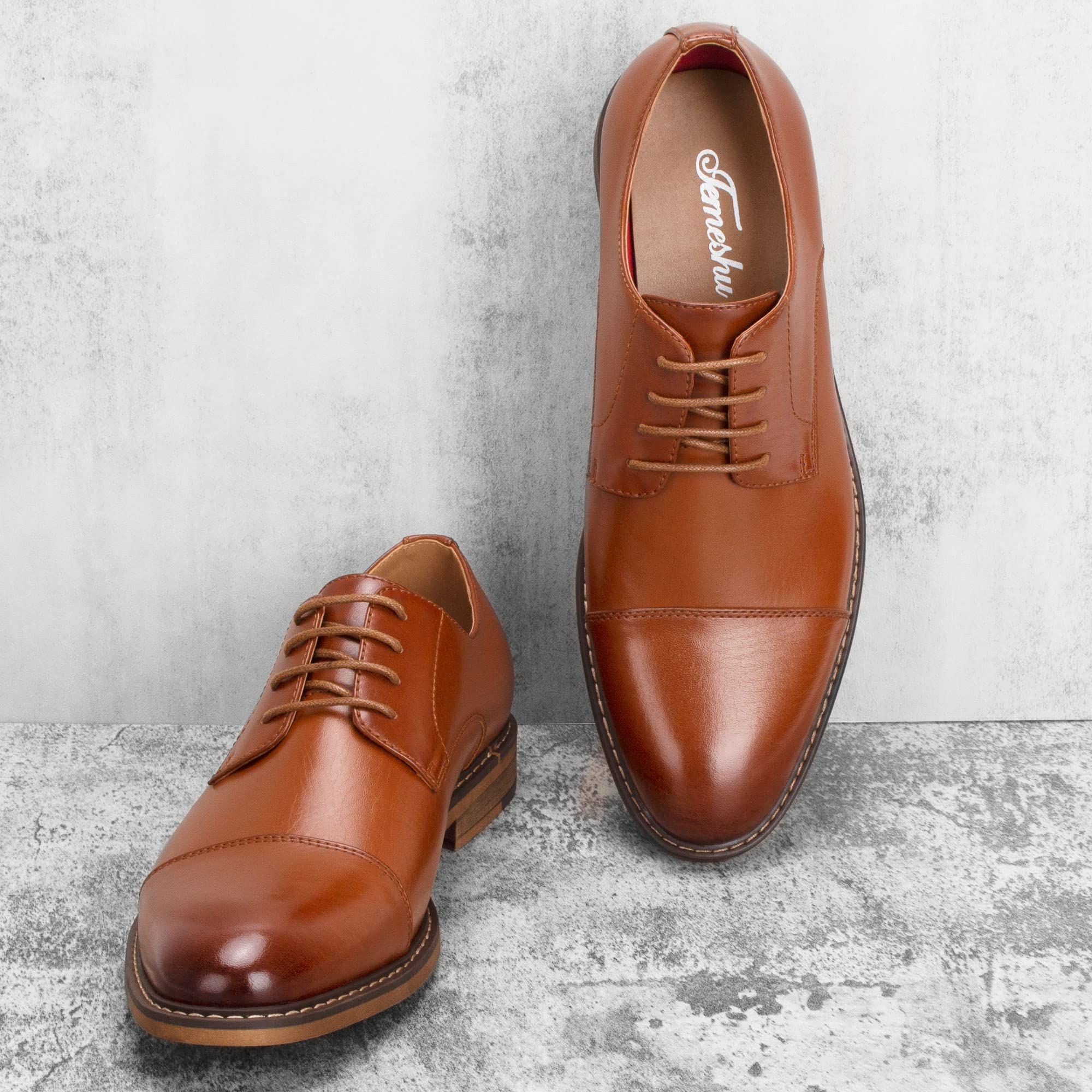 Men's Dress Shoes - Casual Oxford Business Formal Shoes for Work & Office | Comfortable & Stylish for Weddings, Interviews & Professional Events