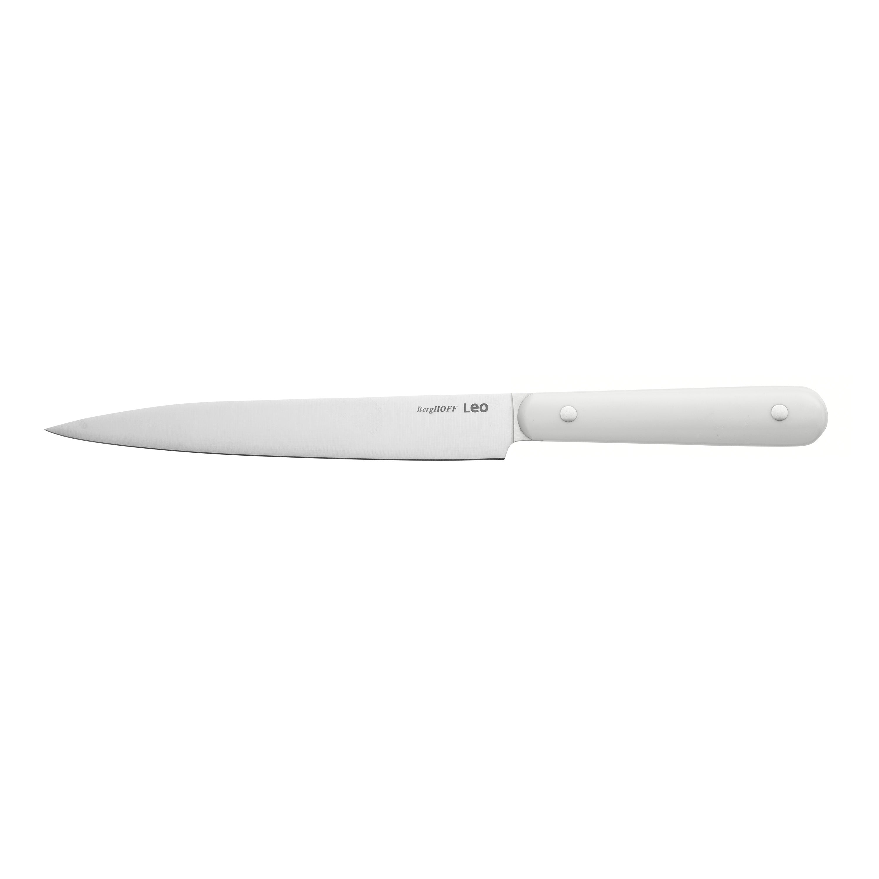 BergHOFF Leo Spirit 7-Piece Stainless Steel Knife Block Set - Premium Kitchen Knives for Slicing, Dicing & Chopping - Perfect for Home Chefs & Cooking Enthusiasts