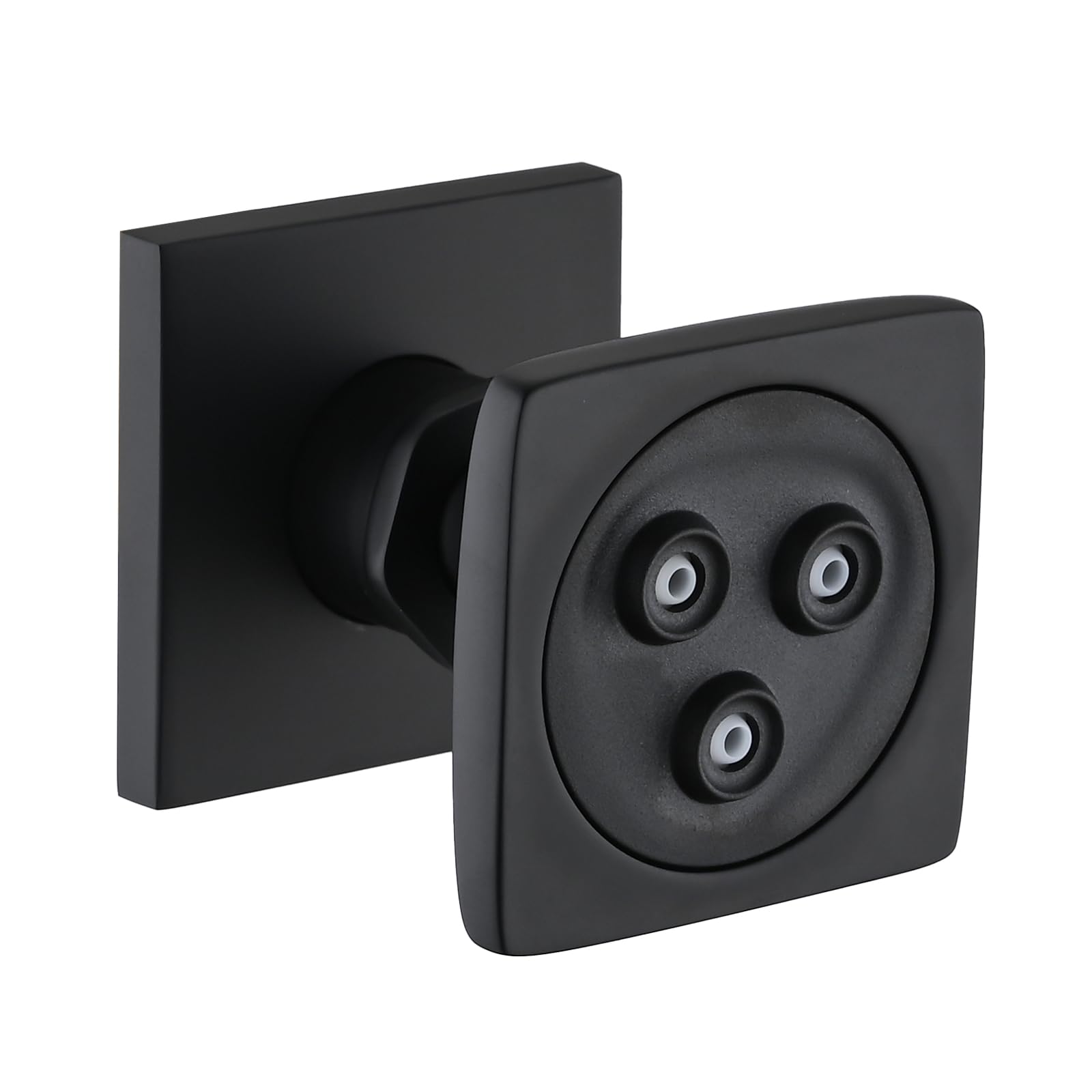 Premium Solid Brass High Pressure Shower Body Spray Jet - Matte Black Square Shower Massage Jet for Bathroom Upgrade, Wall Mount Spa Jet (1PC) - Perfect for Luxury Shower Experience & Relaxing Hydrotherapy Massage