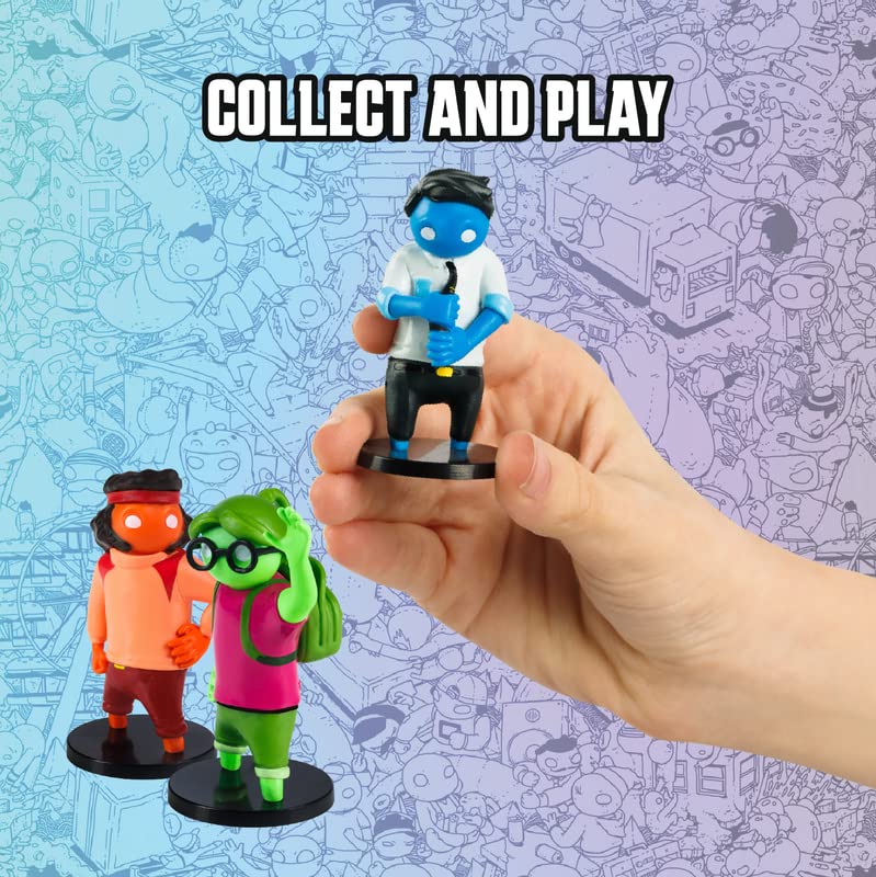 Gang Beasts Action Figures - 5-Pack 2.5 Inch Collectible Figurines for Kids | Superhero Toys for Boys & Girls | Includes 16 Mini Toys with 1 Rare Hidden Character | Perfect for Birthday Gifts, Party Favors & Game Night Fun