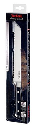 Tefal K0970414 8-Inch Heritage Bread Knife 20 cm - Premium Stainless Steel Blade for Slicing Bread, Cakes & Pastries - Perfect for Home Baking & Professional Kitchens