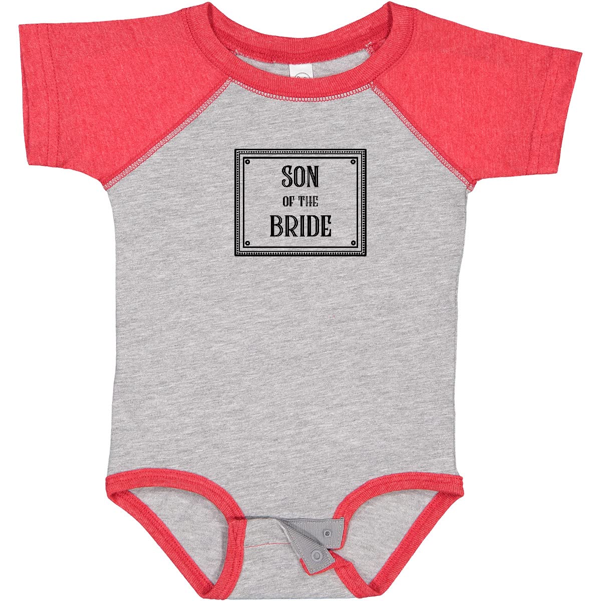 Inktastic Son of The Bride Baby Bodysuit - Cute Newborn Outfit for Wedding, Christening & Family Photos | Soft Cotton Infant Onesie for Boys & Girls