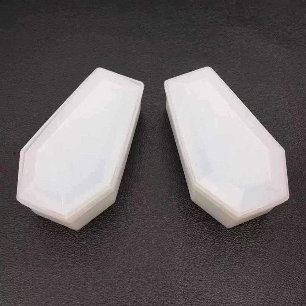 Dark Vampire Coffin Shaped Resin Mold for Jewelry Making - Crystal Epoxy Silicone Mold, DIY Craft Supplies, Handmade Jewelry Storage Box - Perfect for Halloween Decor, Gothic Jewelry Displays & Unique Gift Packaging