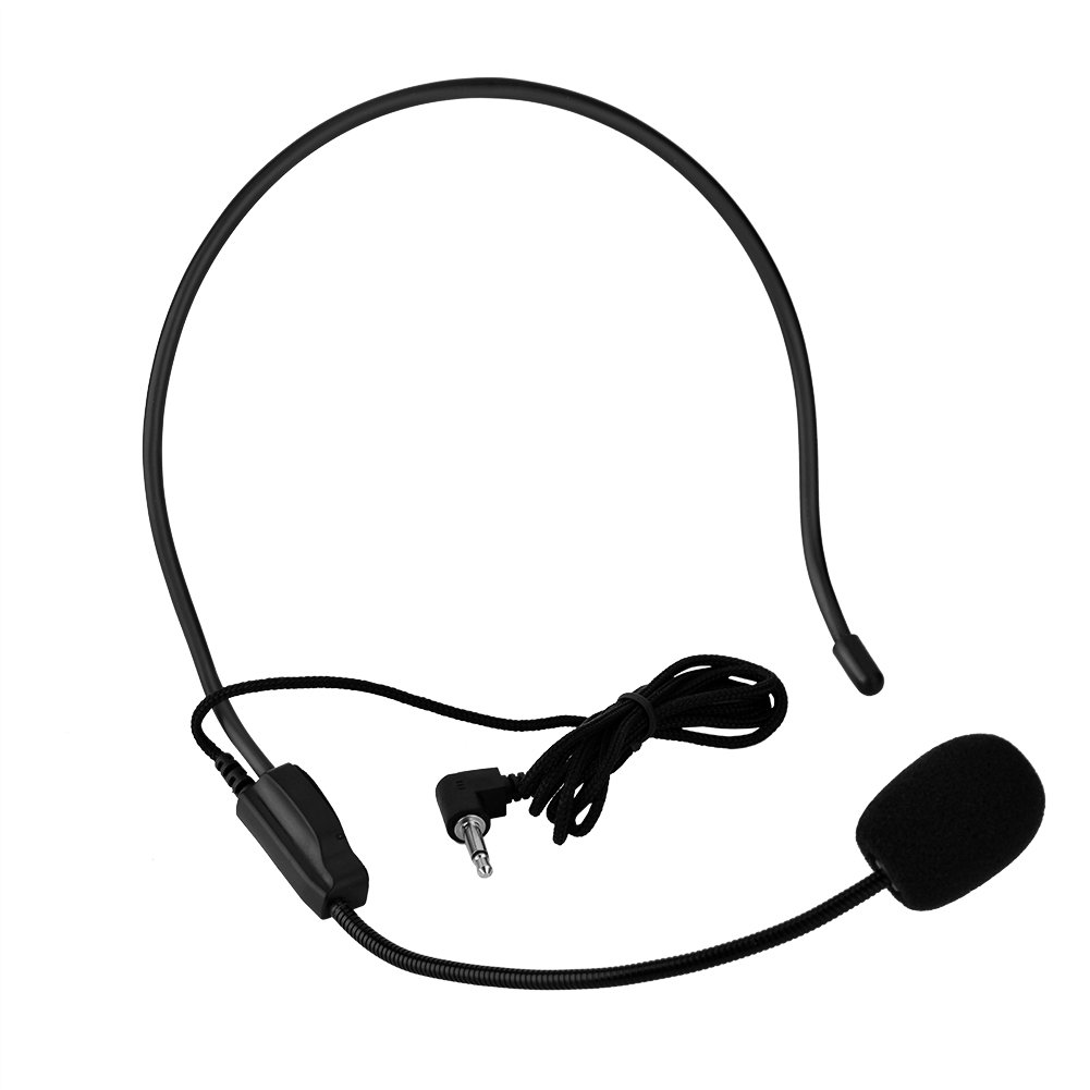 Zopsc Mini Wired Microphone - 3.5mm Condenser Headset Mic with Voice Amplifier for Teachers, Speakers, Presentations | Perfect for Online Classes, Podcasting & Public Speaking