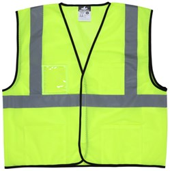 High Visibility Economy Lime Safety Vest (1-Pack) - Reflective Work Vest for Construction, Road Crews & Outdoor Safety