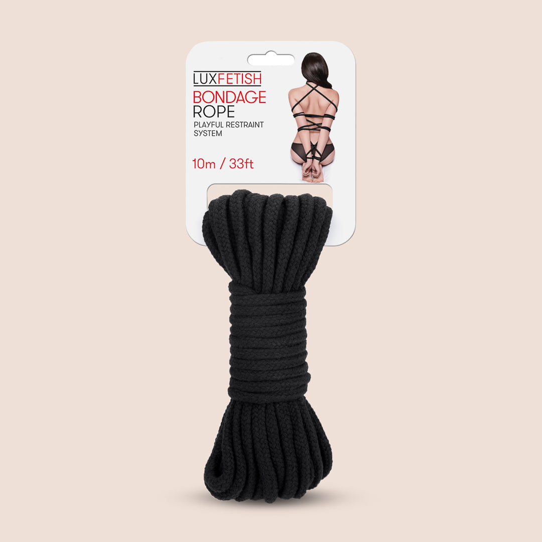 Premium 10m / 33ft Soft Cotton Bondage Rope for BDSM & Sensual Play - Perfect for Shibari, Restraints, and Sensual Massage