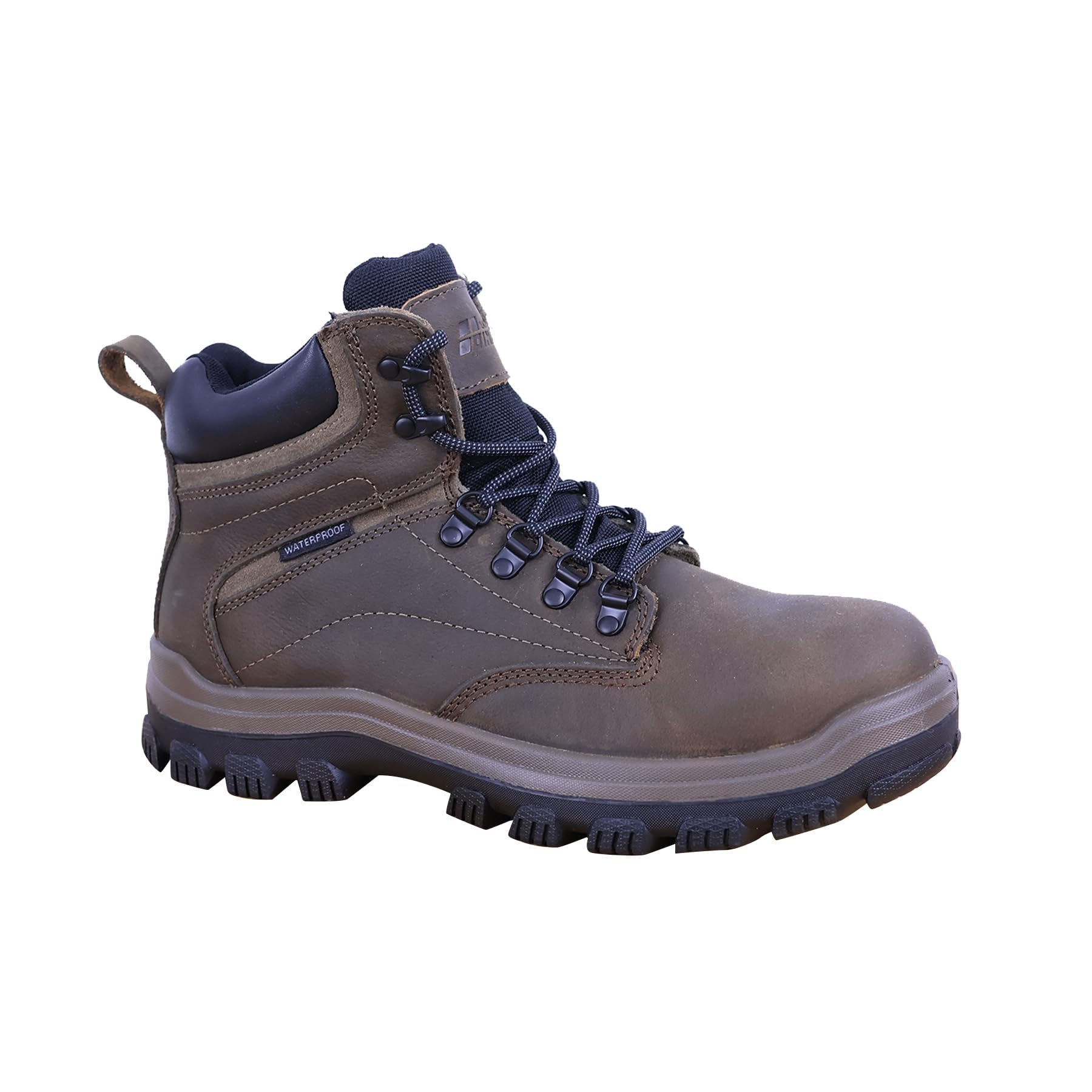 Men's Non-Slip Steel Toe Work Boots - Waterproof & Oil Resistant Safety Shoes with 2 Replaceable Insoles (ASTM F2413 Certified) - Ideal for Construction, Warehouse & Industrial Work