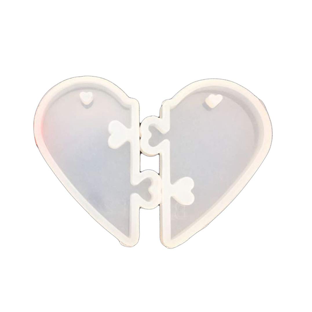 UV Resin Jewelry Mold - Heart Shaped Silicone Pendant Molds for DIY Crafting, Epoxy Resin Charms Making, Handmade Jewelry Decoration (1 Piece) | Perfect for DIY Gifts, Necklace Charms, Keychains & Home Decor
