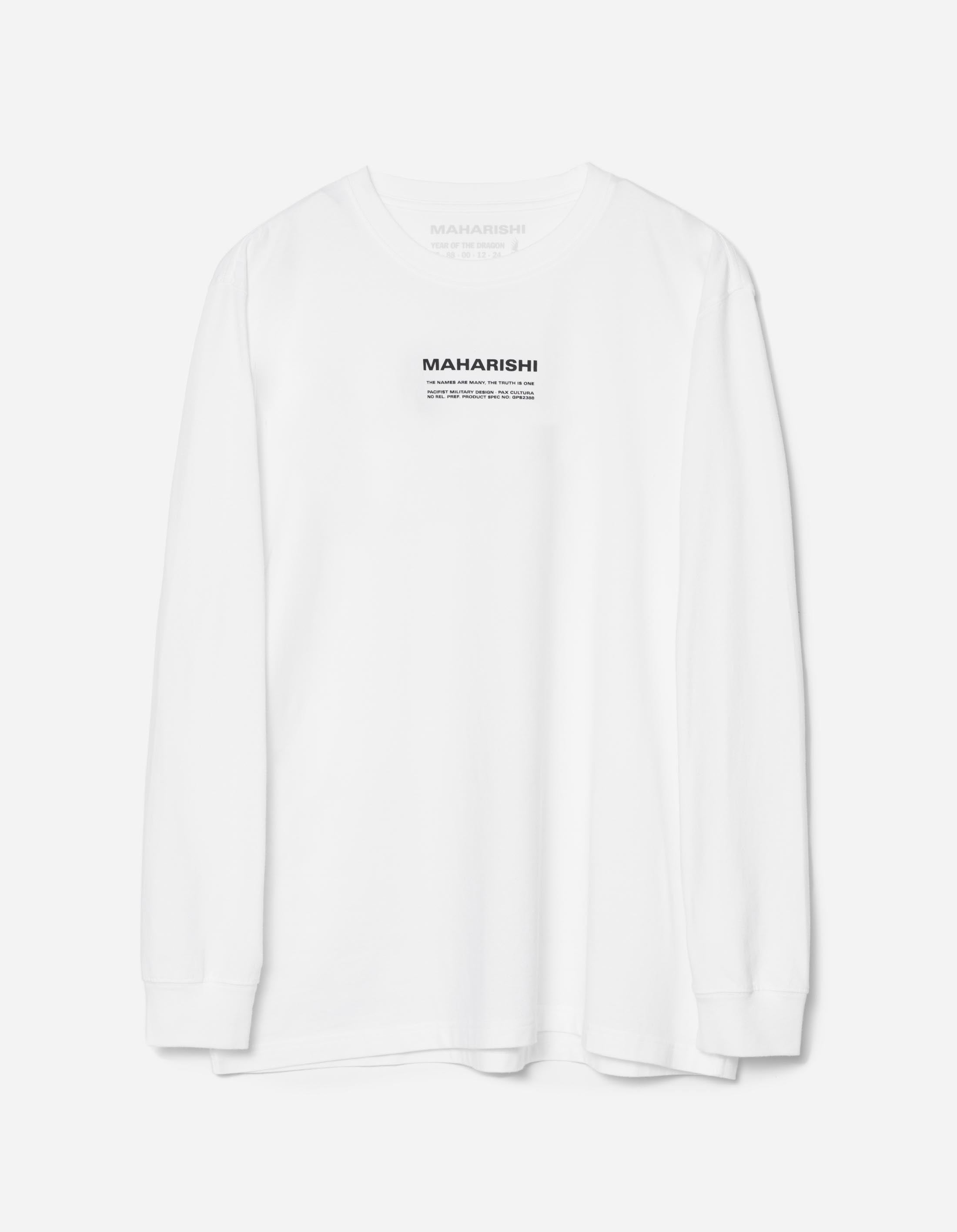 1584 Maha Cranes Long Sleeve T-Shirt for Men & Women - Comfortable White Cotton Tee for Casual Wear, Street Style & Everyday Outfits