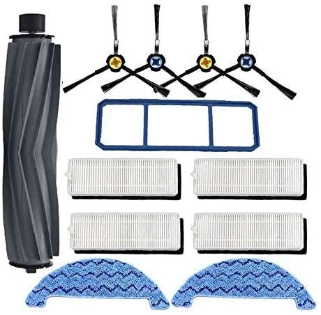 Replacement Side Brush & HEPA Filter Kit for Cecotec Conga Excellence 1090 Robot Vacuum Cleaner - Compatible Accessories for Home Cleaning & Maintenance