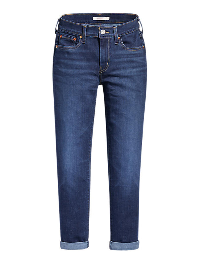 Levi's Women's Mid Rise Boyfriend Jeans in Cobalt Wash - Comfortable & Stylish Denim for Casual Outfits and Everyday Wear