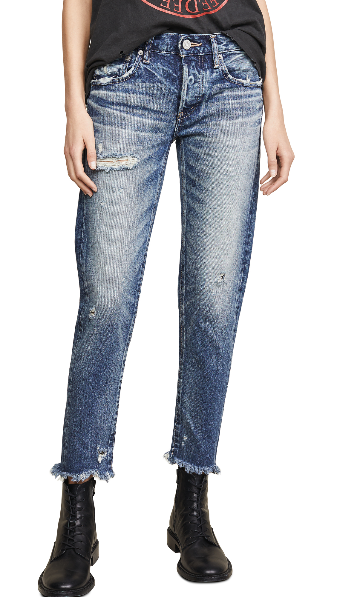 MOUSSY VINTAGE Women's Kelley High Waist Tapered Jeans - Slim Fit Denim Pants for Casual Wear, Work & Date Night Outfits