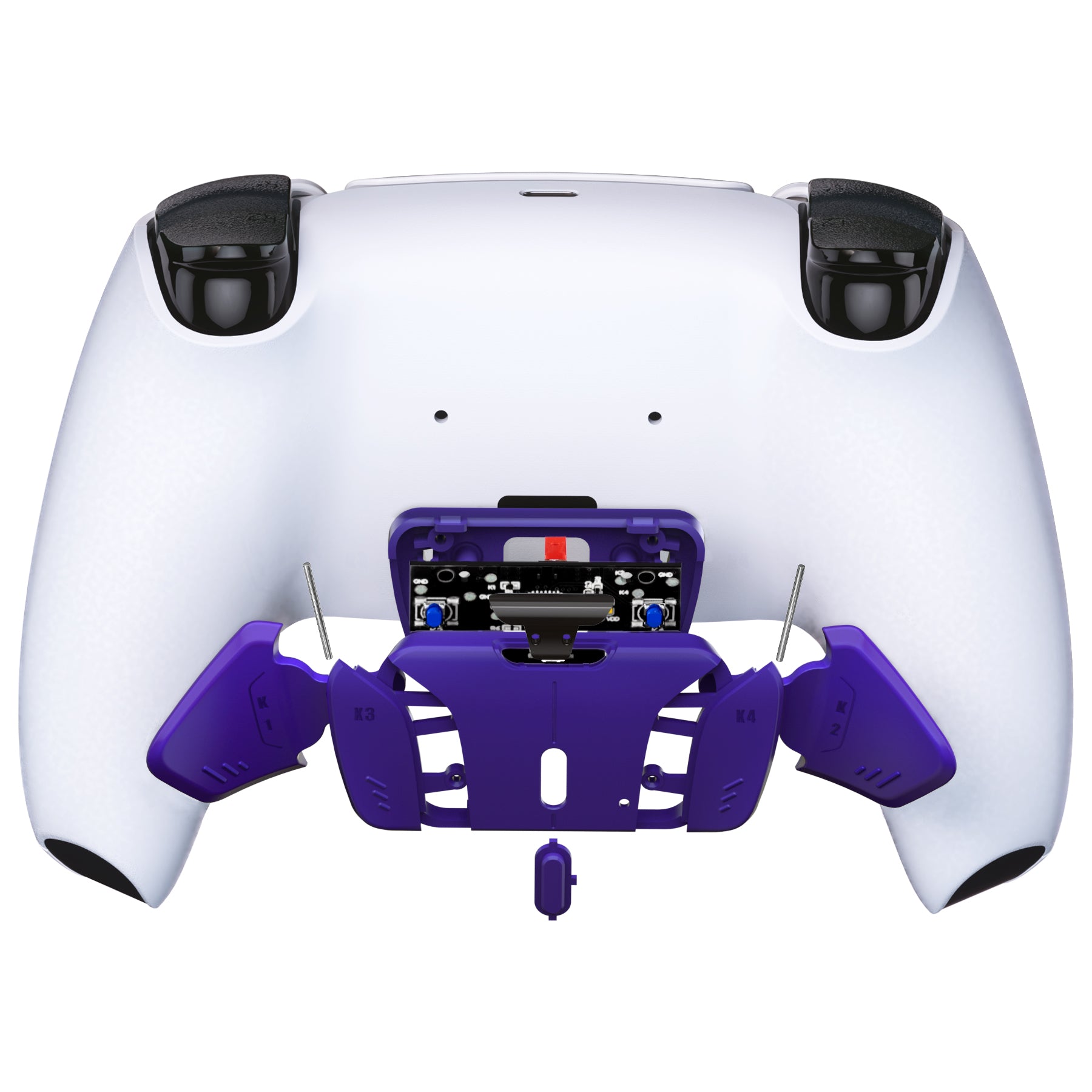 eXtremeRate RISE to RISE4 Kit - Galactic Purple Back Buttons Housing & Remap PCB Board for PS5 Controller | K1 K2 K3 K4 Models | Gaming Accessories for Enhanced Playstation 5 Experience