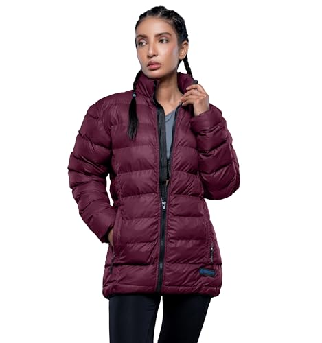 Ellie Maroon Packable Jacket Women