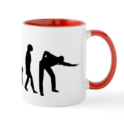White/Red Inside - Billiards Evolution Mugs