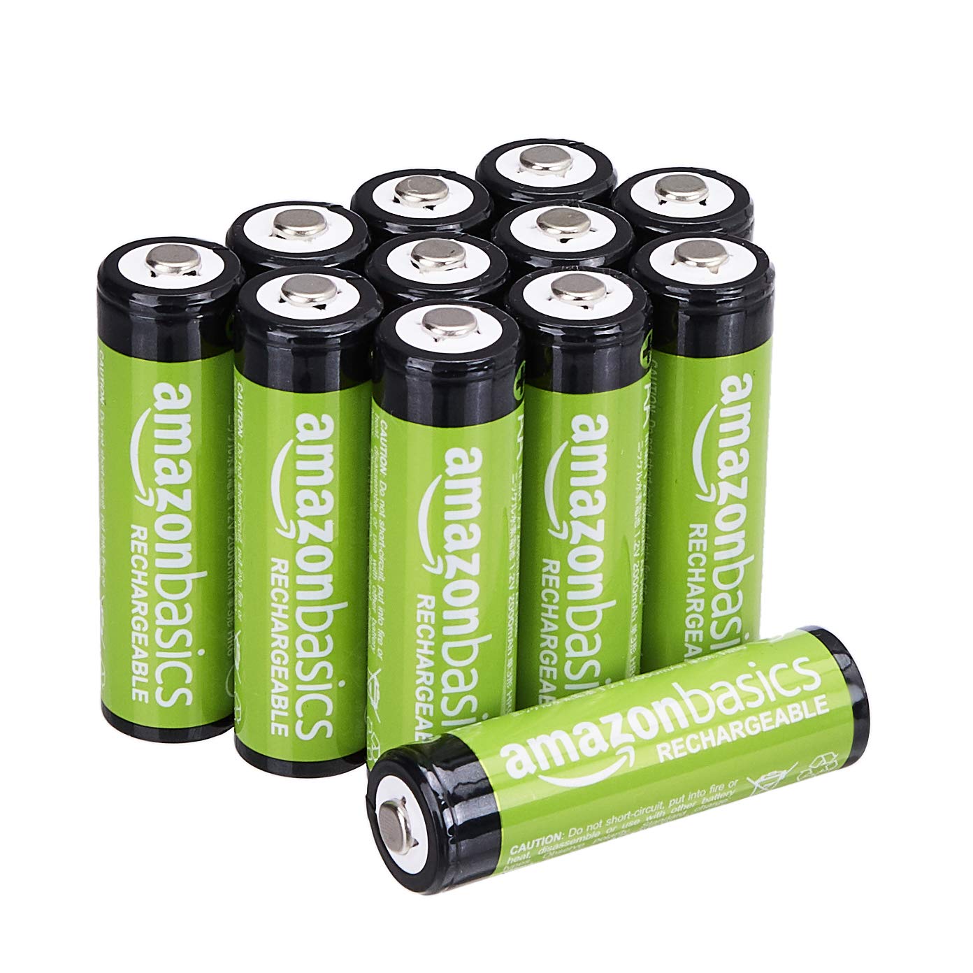 Amazon Basics Rechargeable AAA Batteries 24-Pack - 850mAh NiMH High-Capacity Reusable Batteries (500+ Charges, Pre-Charged) - Perfect for Toys, Remote Controls, Flashlights & Electronic Devices