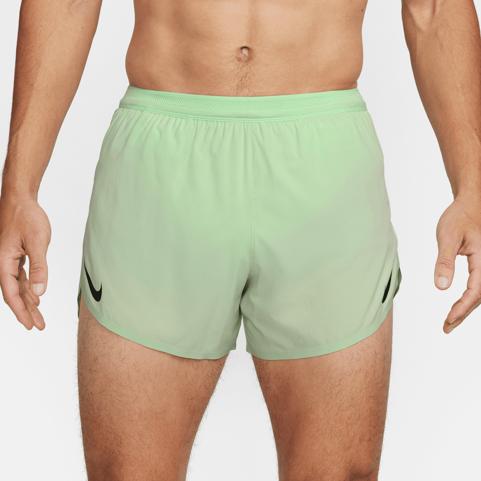 Men's Aeroswift DRI-FIT ADV 4 Lined Running Shorts - Vapor Green/Black (376) - Lightweight Moisture-Wicking Athletic Shorts for Jogging, Gym Workouts & Outdoor Sports
