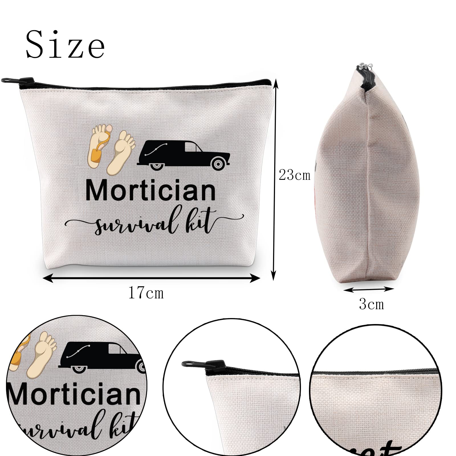 POFULL Professional Mortician Makeup Bag - Funeral Director Gift Set with Essential Tools - Perfect for Embalming & Corpse Preparation - Ideal for Funeral Homes & Mortuary Professionals