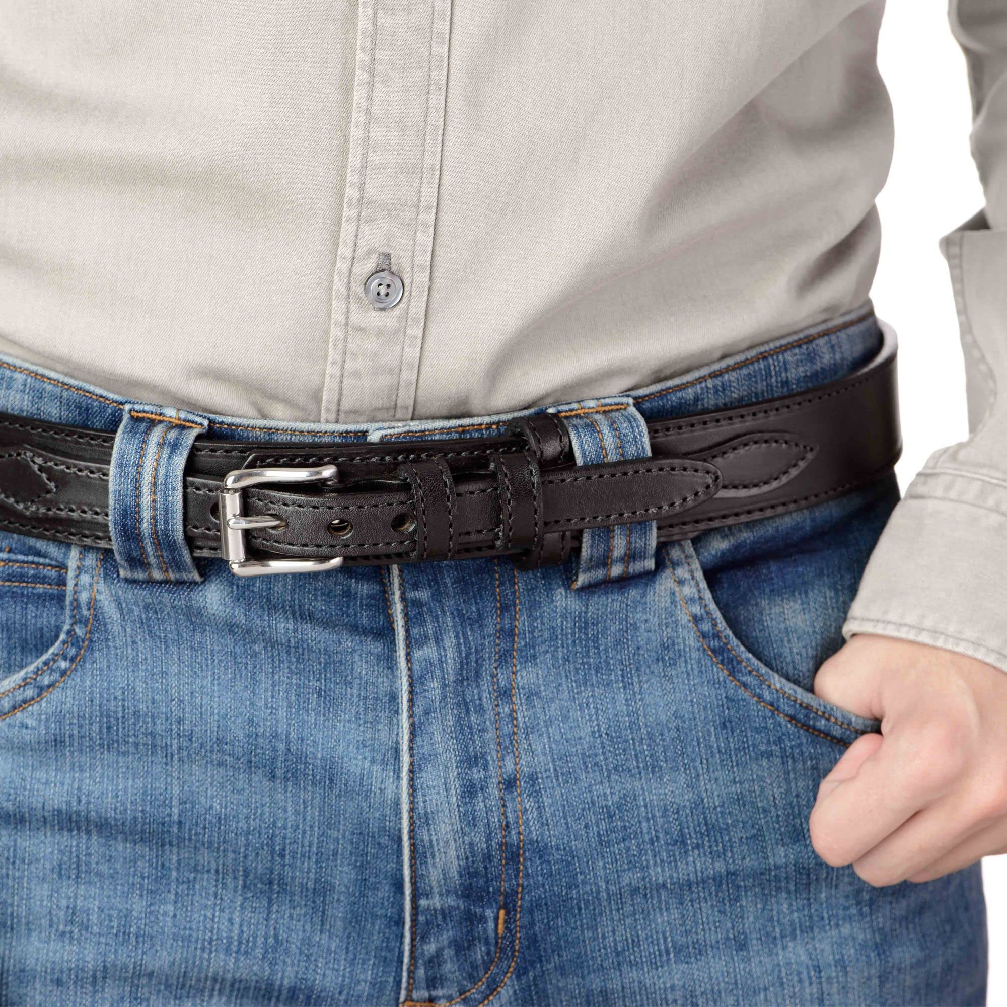 Premium Bullhide Leather Belt for Men - 1.5