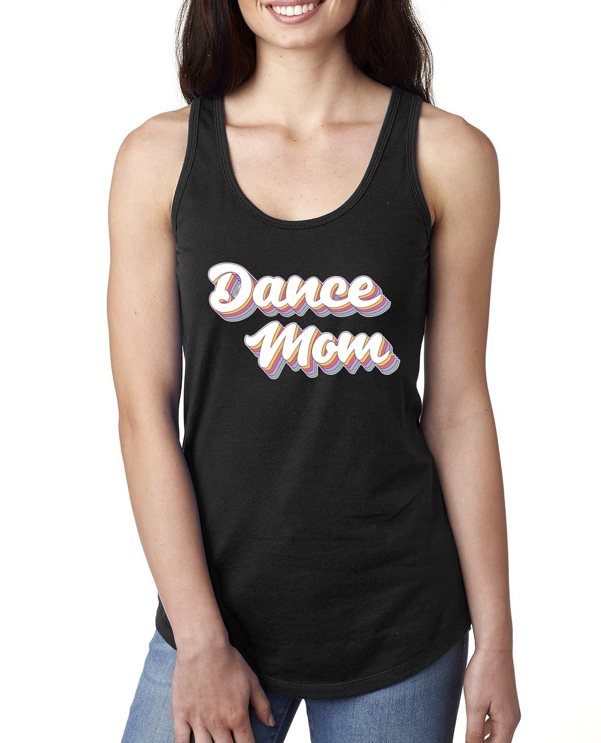 Dance Mom Girl Sports Ladies Racerback Tank Top - Breathable Workout Top for Dance, Yoga & Gym - Perfect for Dance Competitions & Activewear