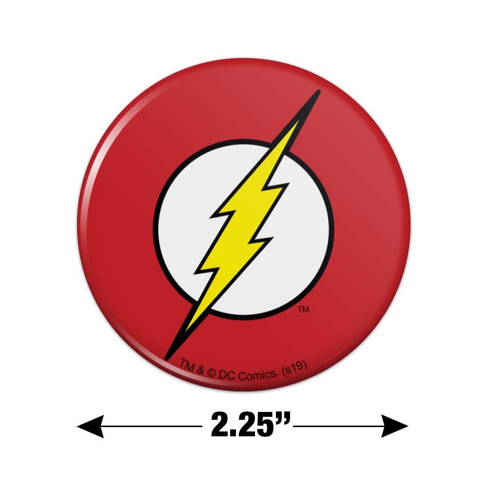 Lightning Bolt Refrigerator Magnet - The Flash Logo Decorative Fridge Locker Button - Perfect for Superhero Fans, Kitchen Decor & Office Organization