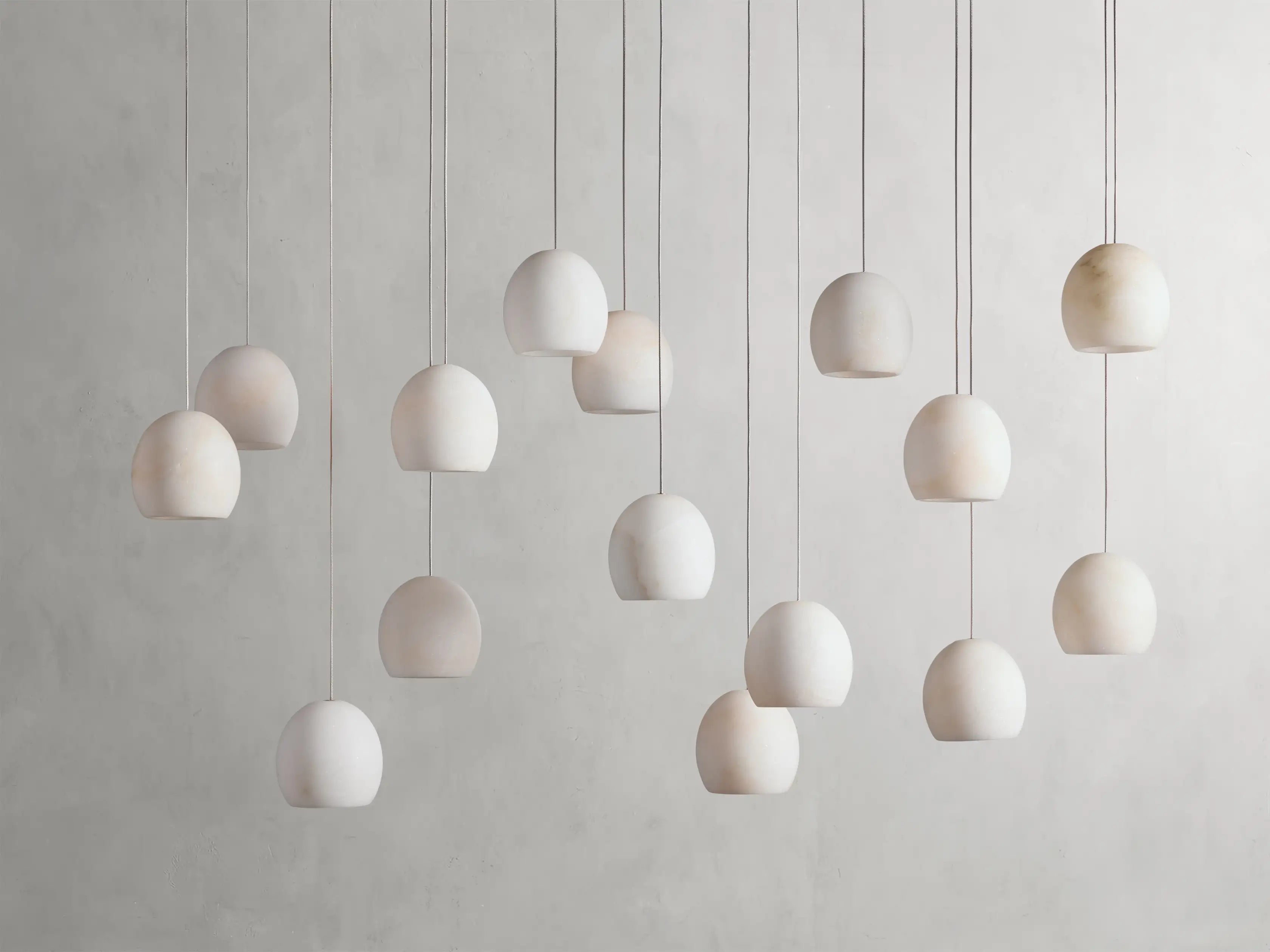 Maeva Round Alabaster Chandelier - 13