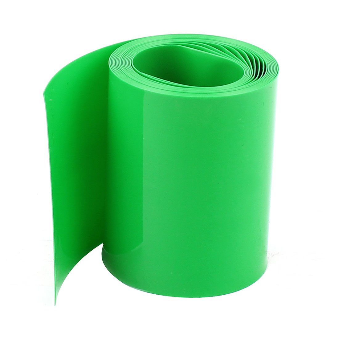 Uxcell PVC Heat Shrink Tubing for AA Battery Packs - 2 Meter Length, 64mm Width, Green | Electrical Insulation, Wire Protection & DIY Projects