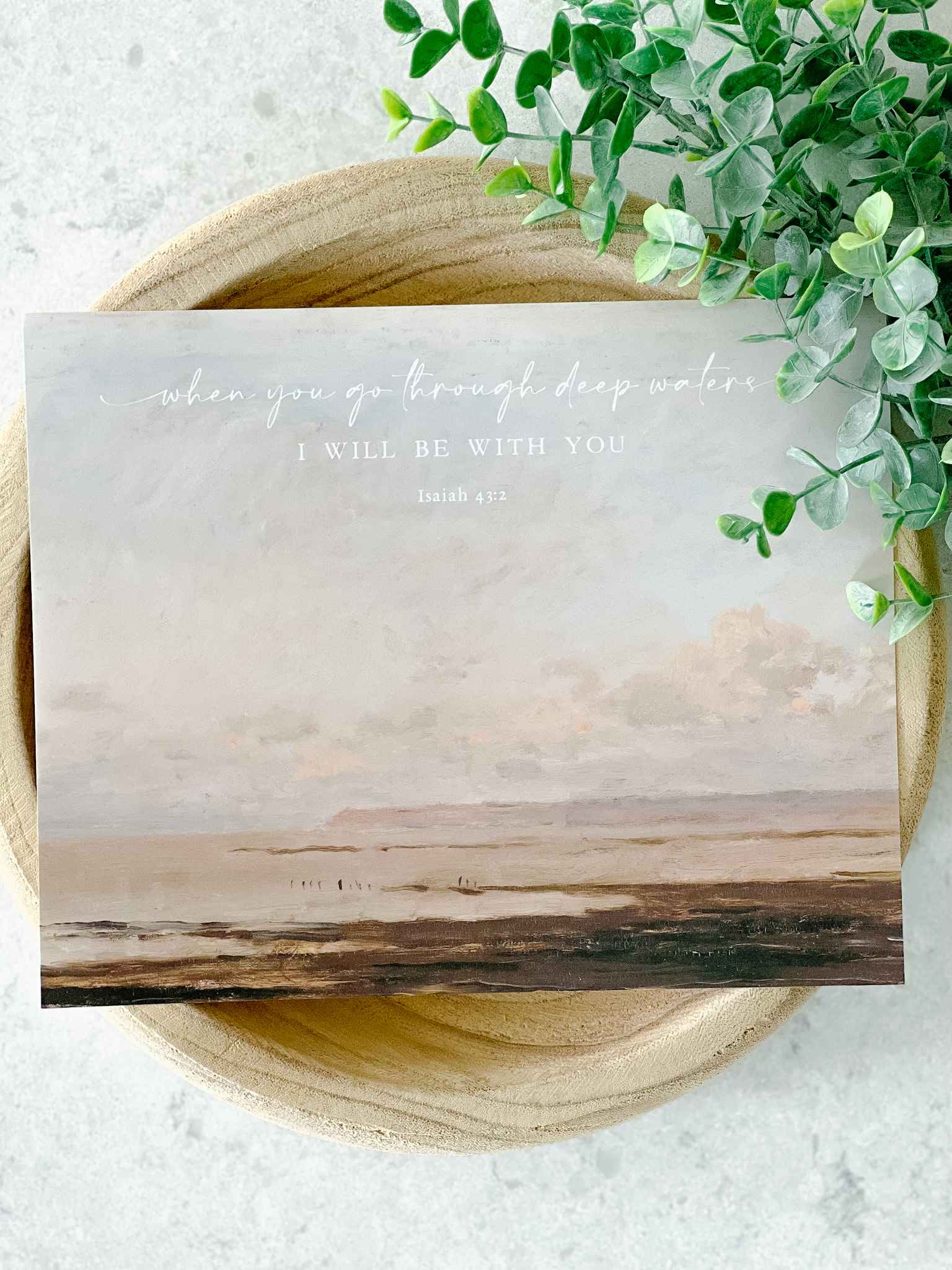 Deep Waters Isaiah Print - Premium Canvas Wall Art for Home & Office Decor - Perfect for Living Room, Bedroom, or Gift Giving