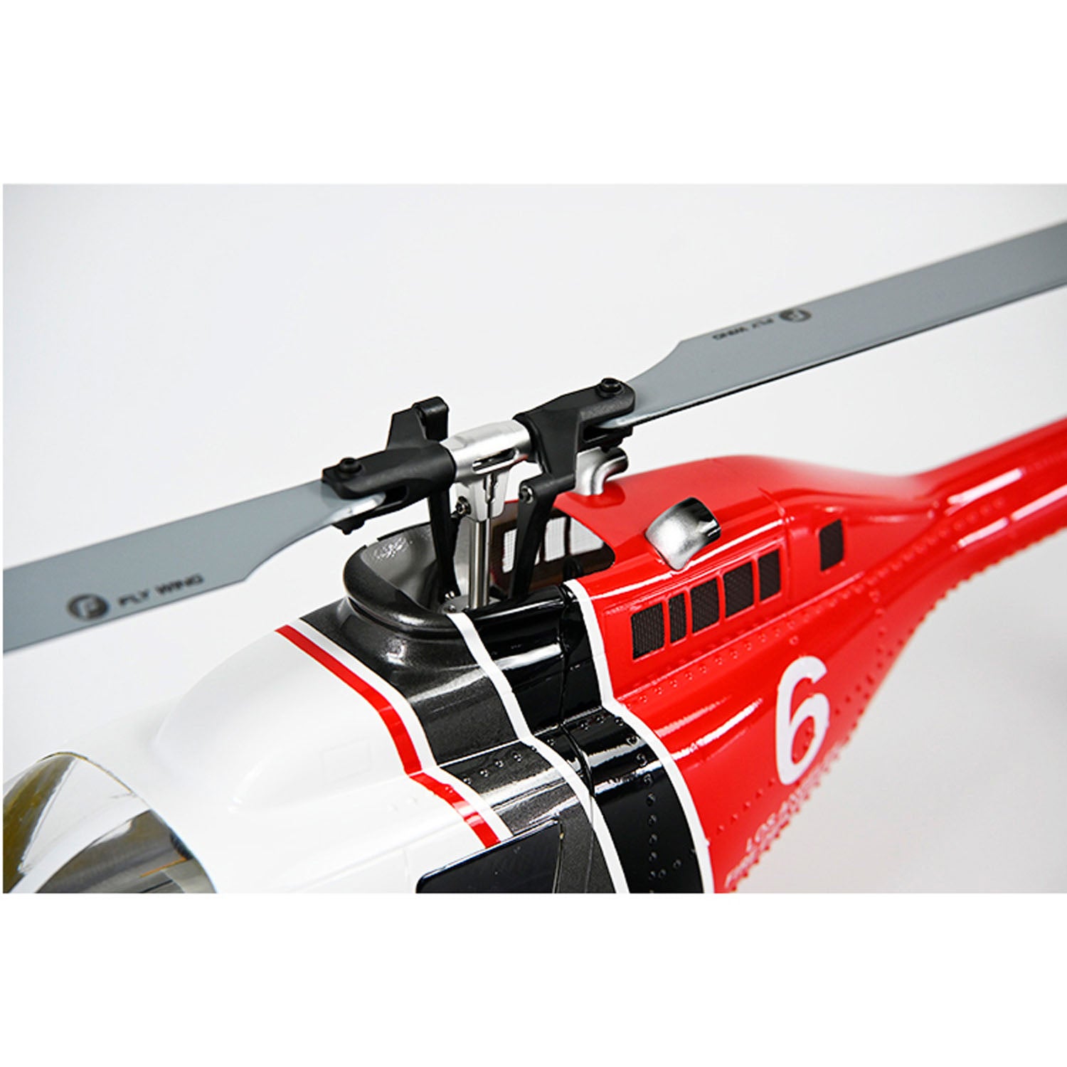 FLYWING 206 V3 RTF RC Scale Army Helicopter Drone with Brushless Motor, GPS, EEP & Carrying Case - Ready to Fly Smart Drone for Outdoor Adventure, Aerial Photography & Military Simulation