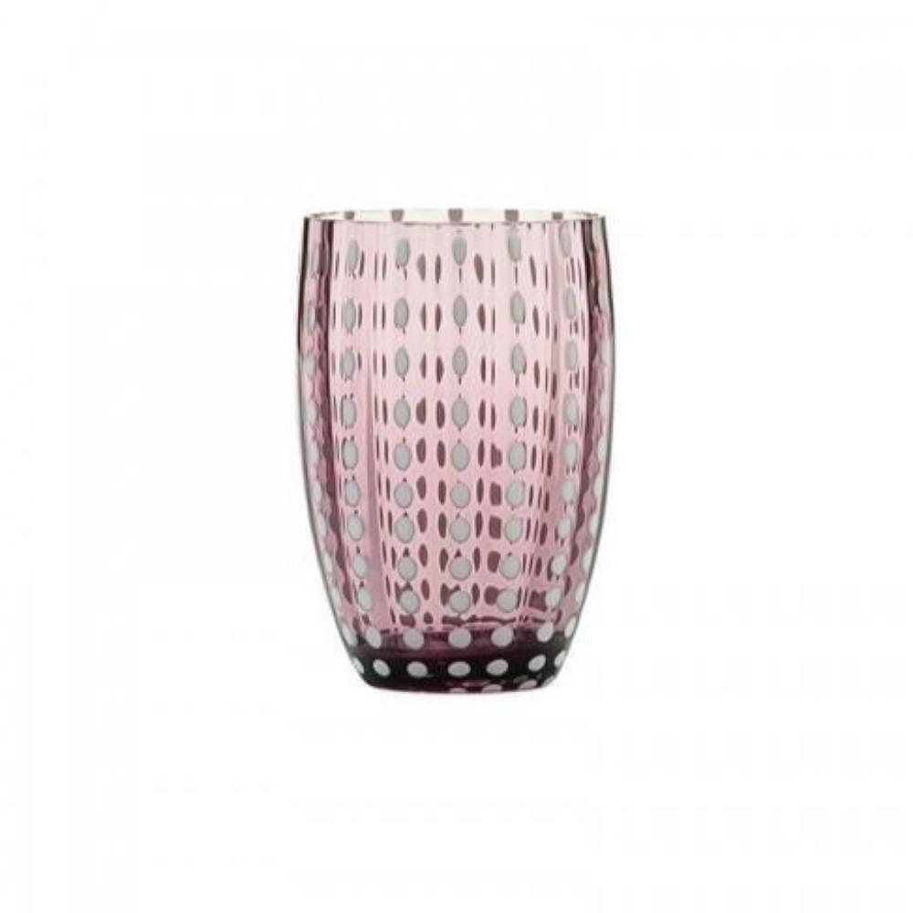 Dapple Glass Tumbler with Plum Design - 16oz Insulated Stainless Steel Cup for Hot & Cold Drinks - Perfect for Coffee, Tea, Smoothies at Home, Office or Outdoor Activities
